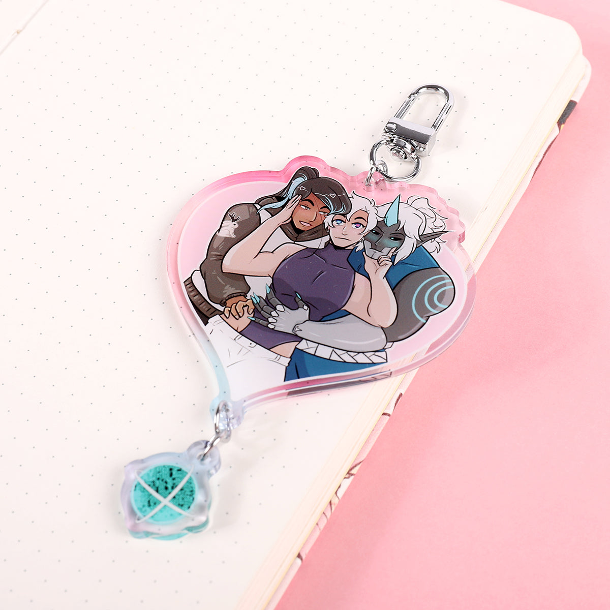 Connected Heart Charms
