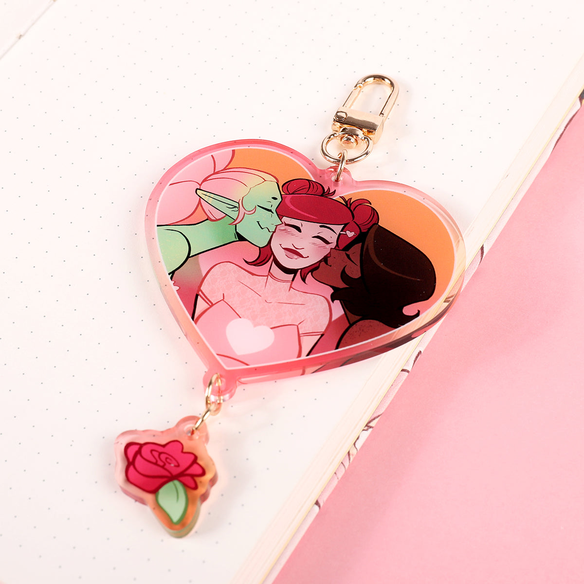 Connected Heart Charms