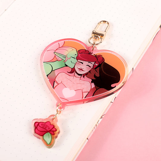 Connected Heart Charms