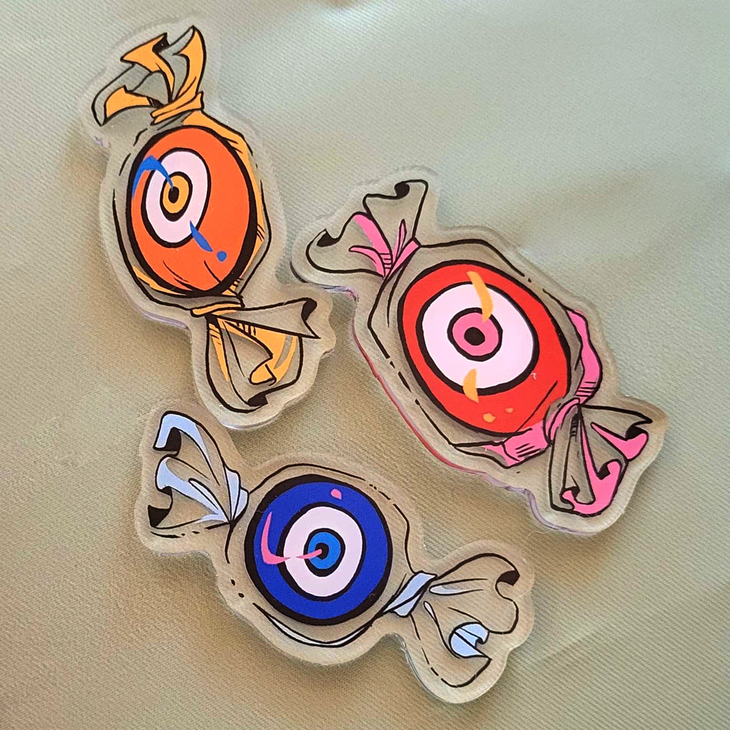 Eye Candy Acrylic Pins
