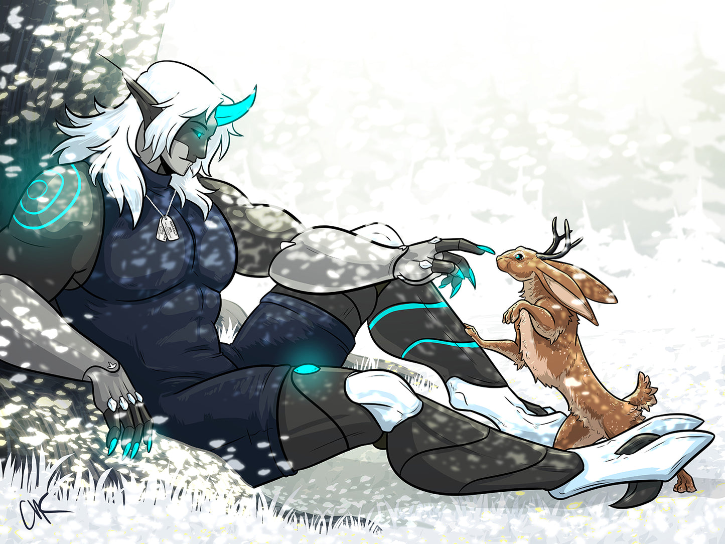 Brizzium with Jackalopes Print