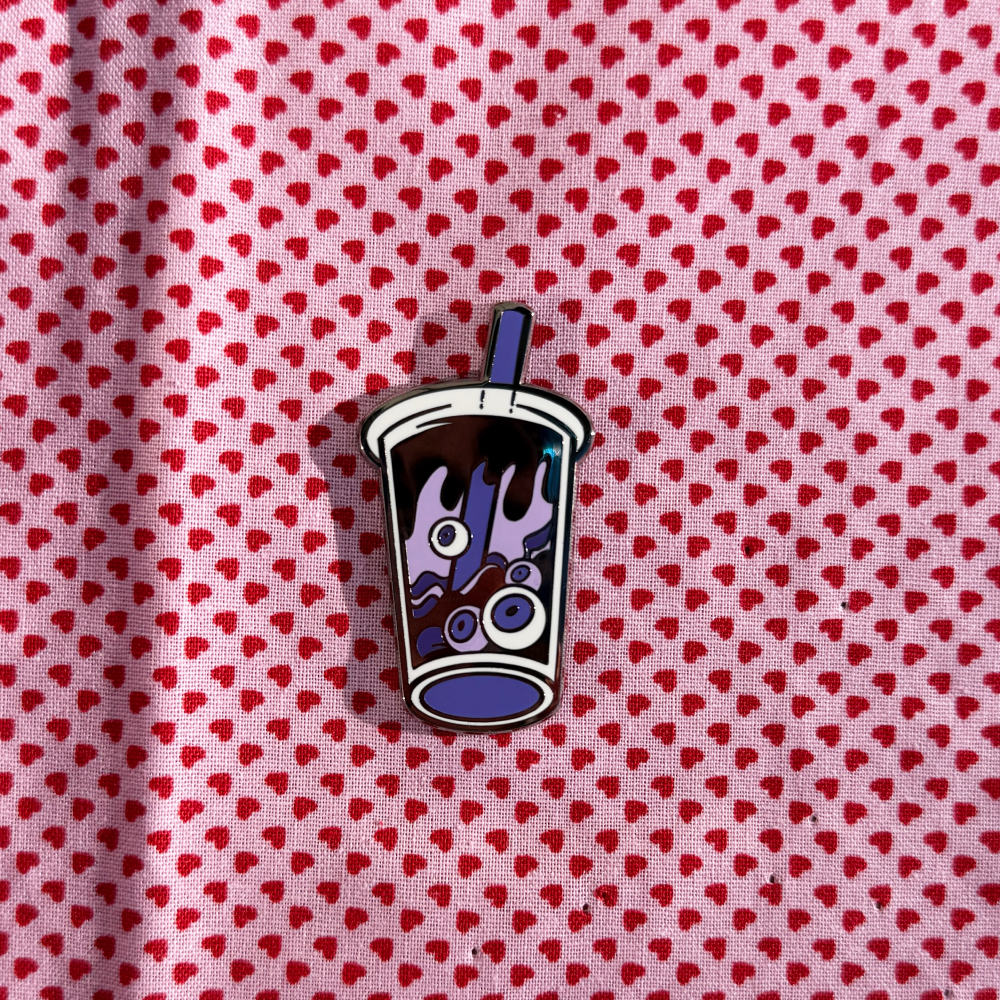 Taro Eye Boba Enamel Pin