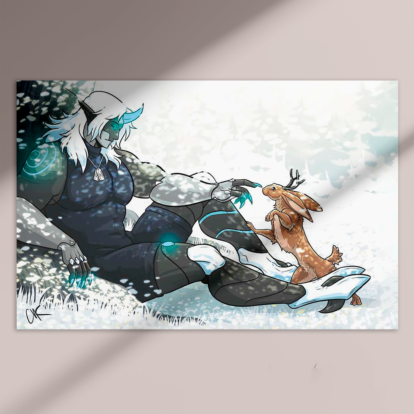 Brizzium with Jackalopes Print