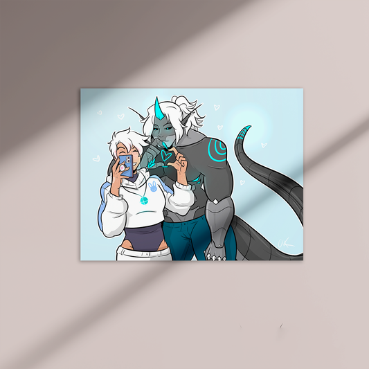 Brizz and Lacey Selfie Print