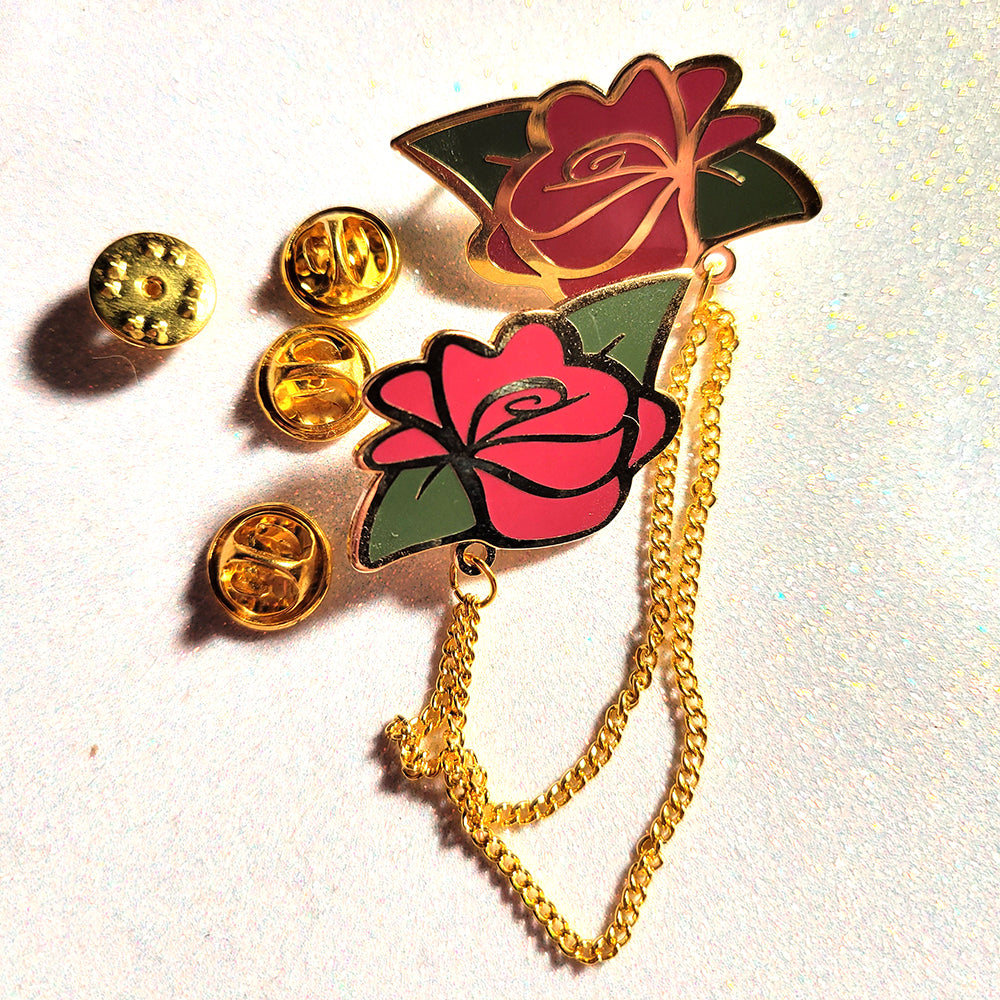 Rose Lapel Collar Pins