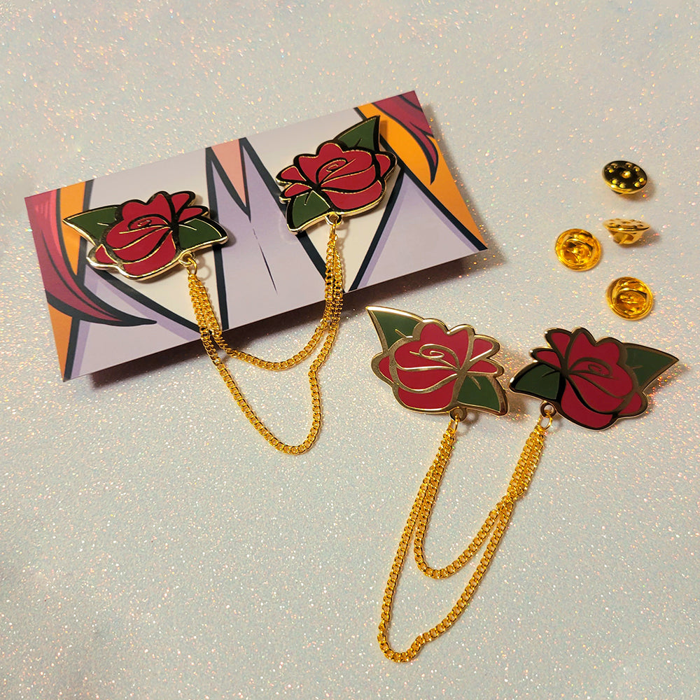 Rose Lapel Collar Pins