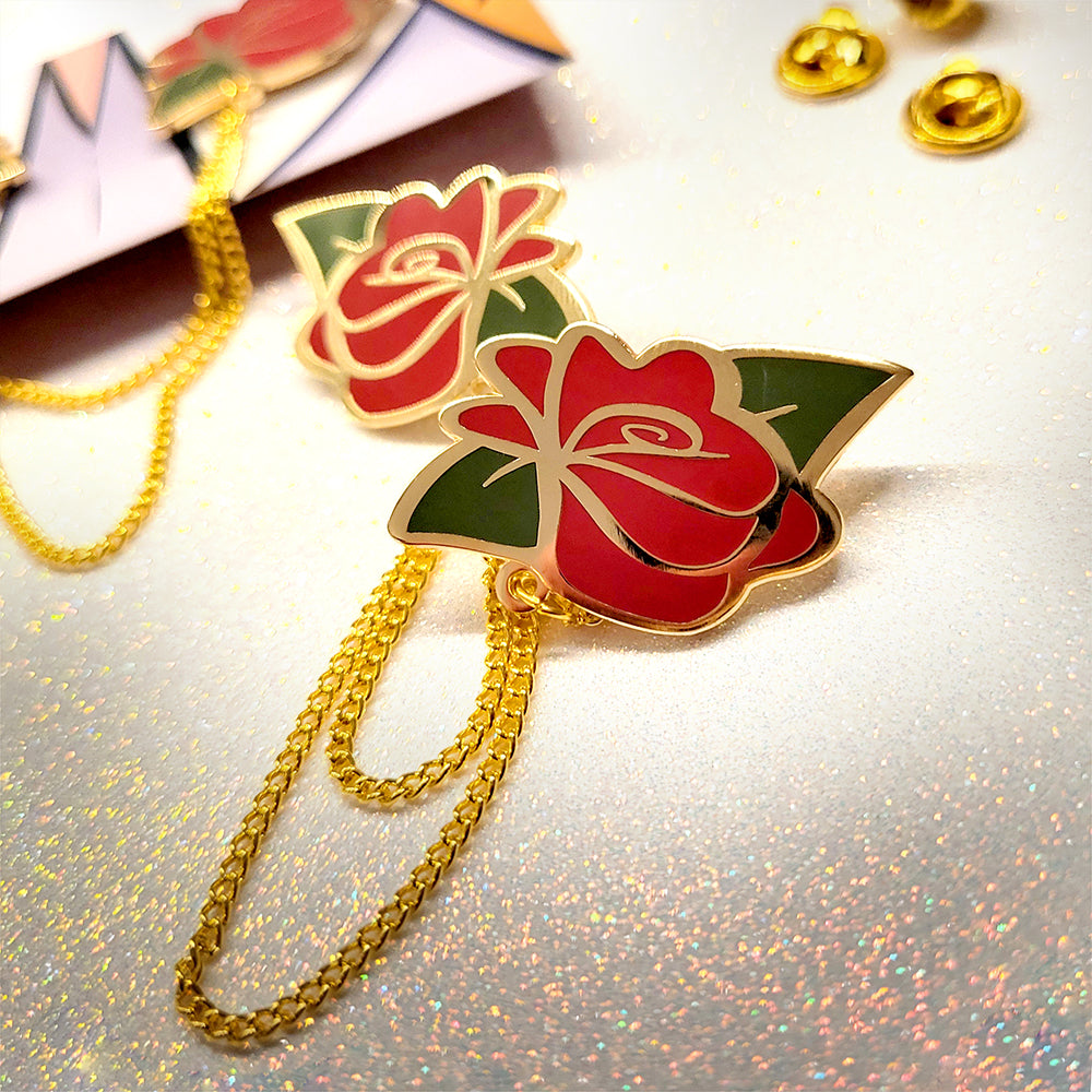 Rose Lapel Collar Pins