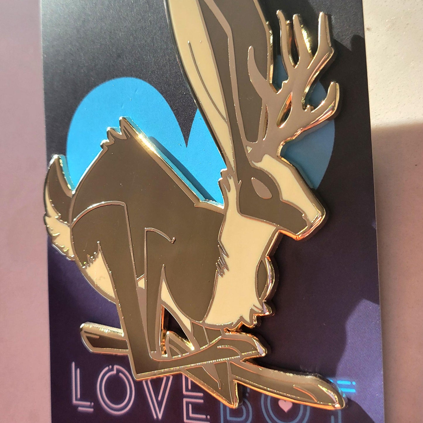 Large Jackalope Pin