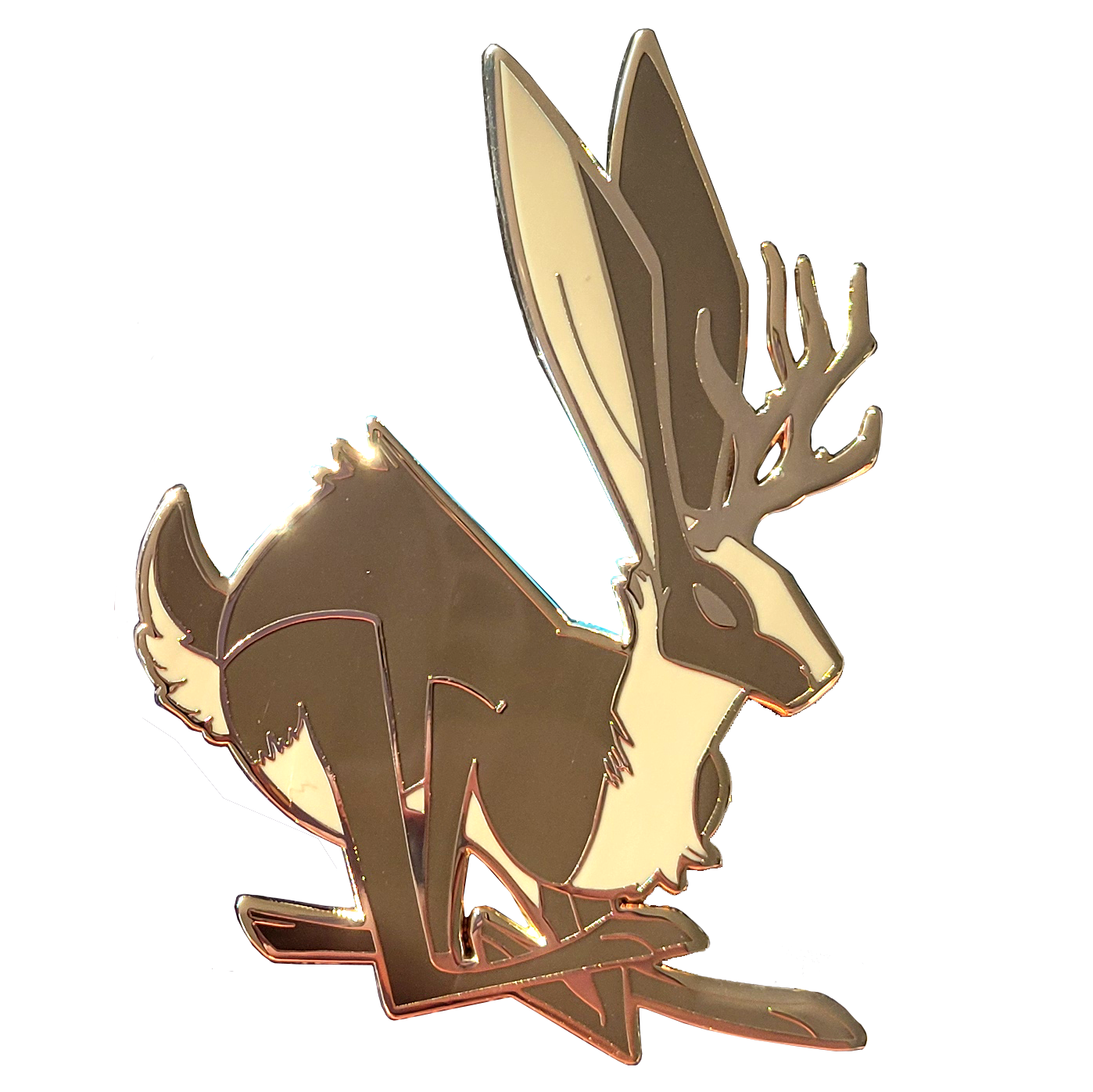 Large Jackalope Pin