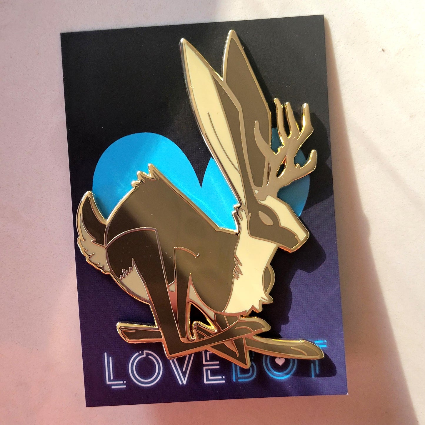 Large Jackalope Pin