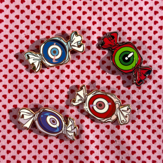 Evil Eye Candies Enamel Pins