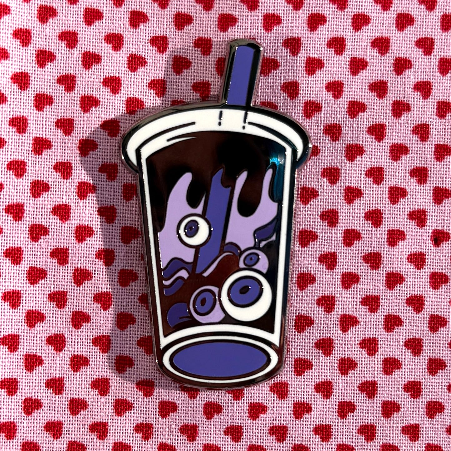 Taro Eye Boba Enamel Pin