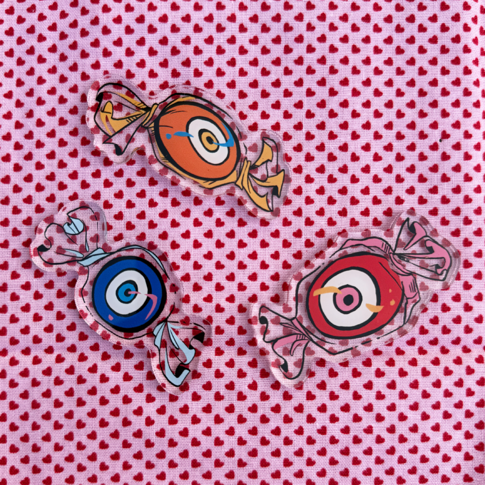 Eye Candy Acrylic Pins
