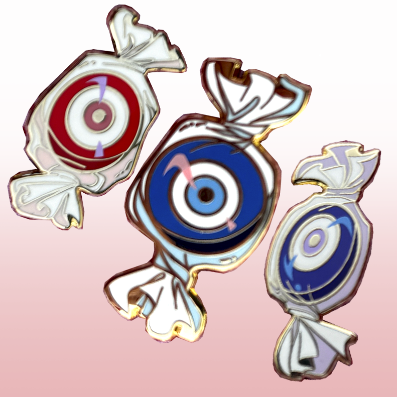 Evil Eye Candies Enamel Pins
