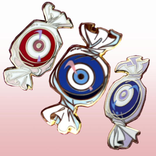 Evil Eye Candies Enamel Pins