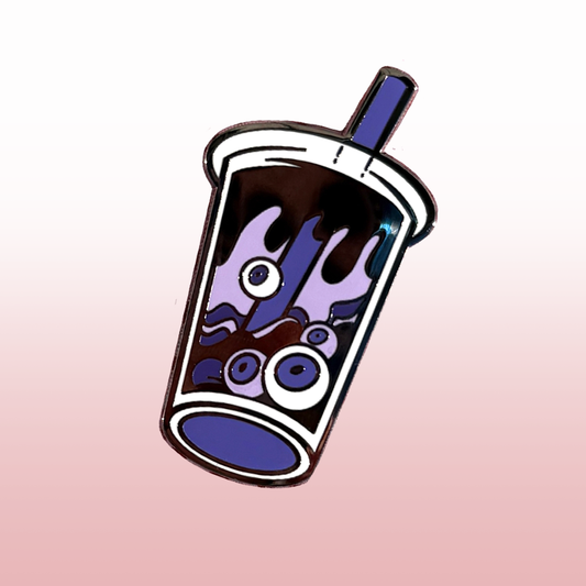 Taro Eye Boba Enamel Pin
