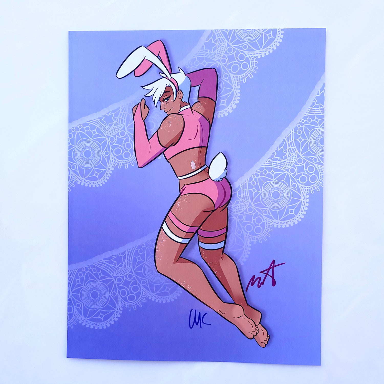Lacey Sexy Bunny Print  SIGNED