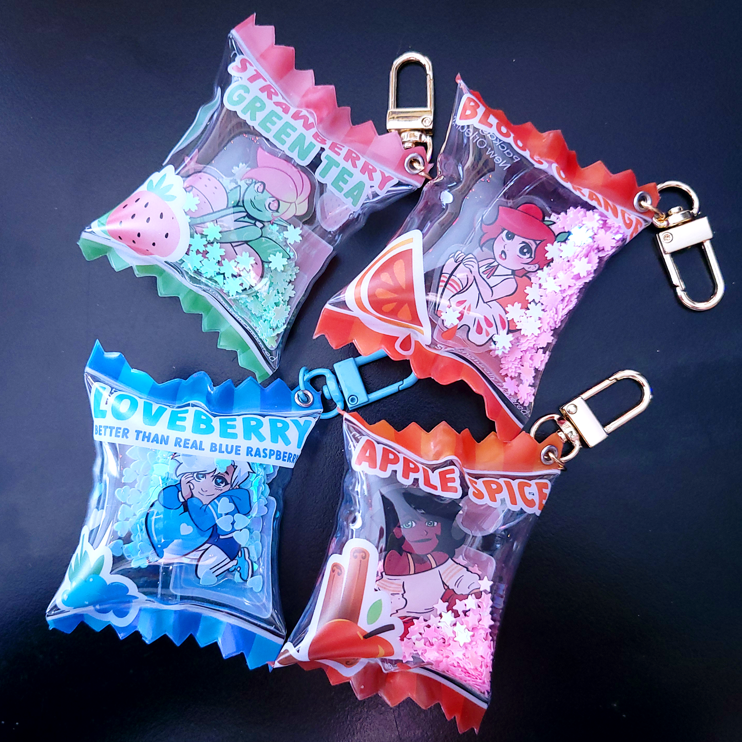 Candy Charms with Sequins