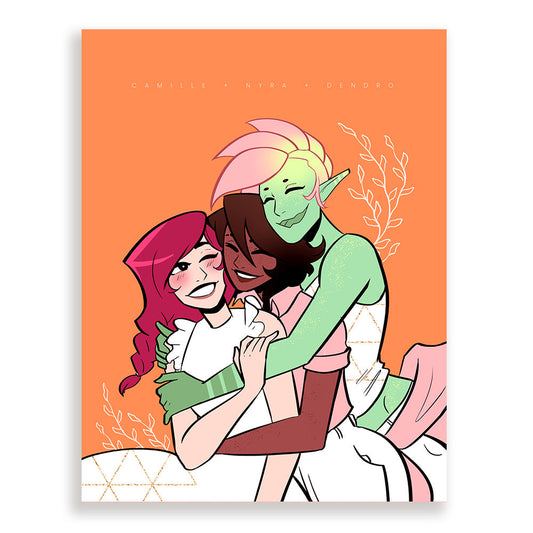 Hug Trio Print